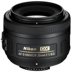 Nikon 35mm f/1.8G AF-S DX Wide Angle Auto Focus Nikkor Lens - Free Shipping